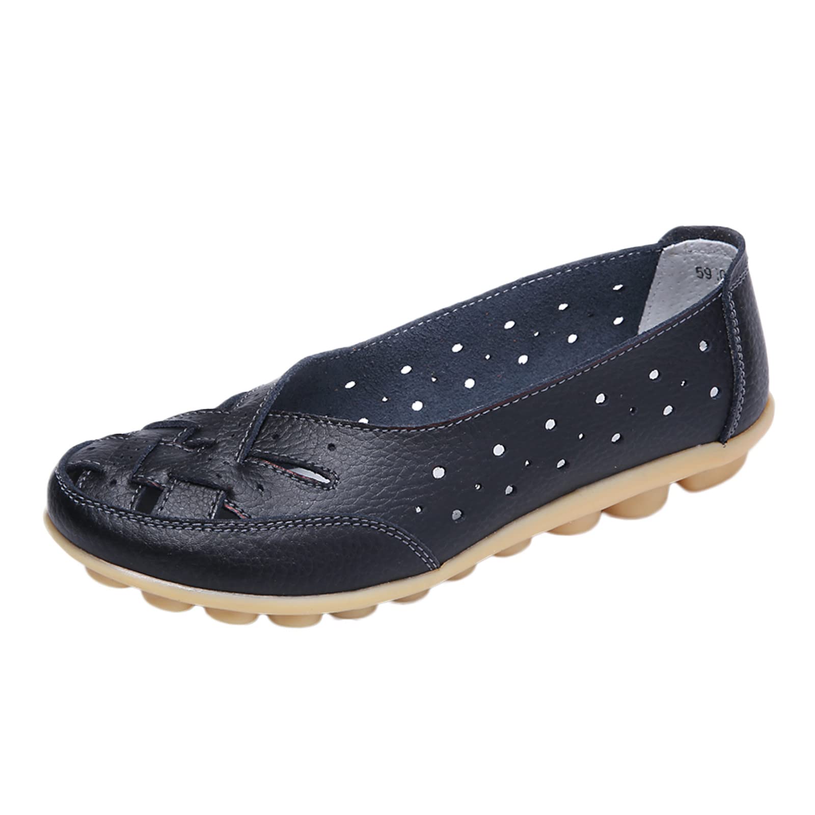 Thyone Women's Slip On Loafers - Comfortable Casual Walking Shoes for Women - Breathable Flat Shoes for Driving, Work & Everyday Wear