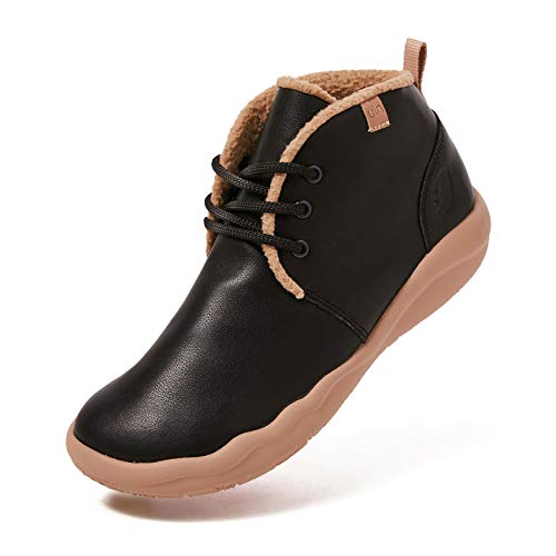 Bilbao Black Split Leather Lace-up Boots-women