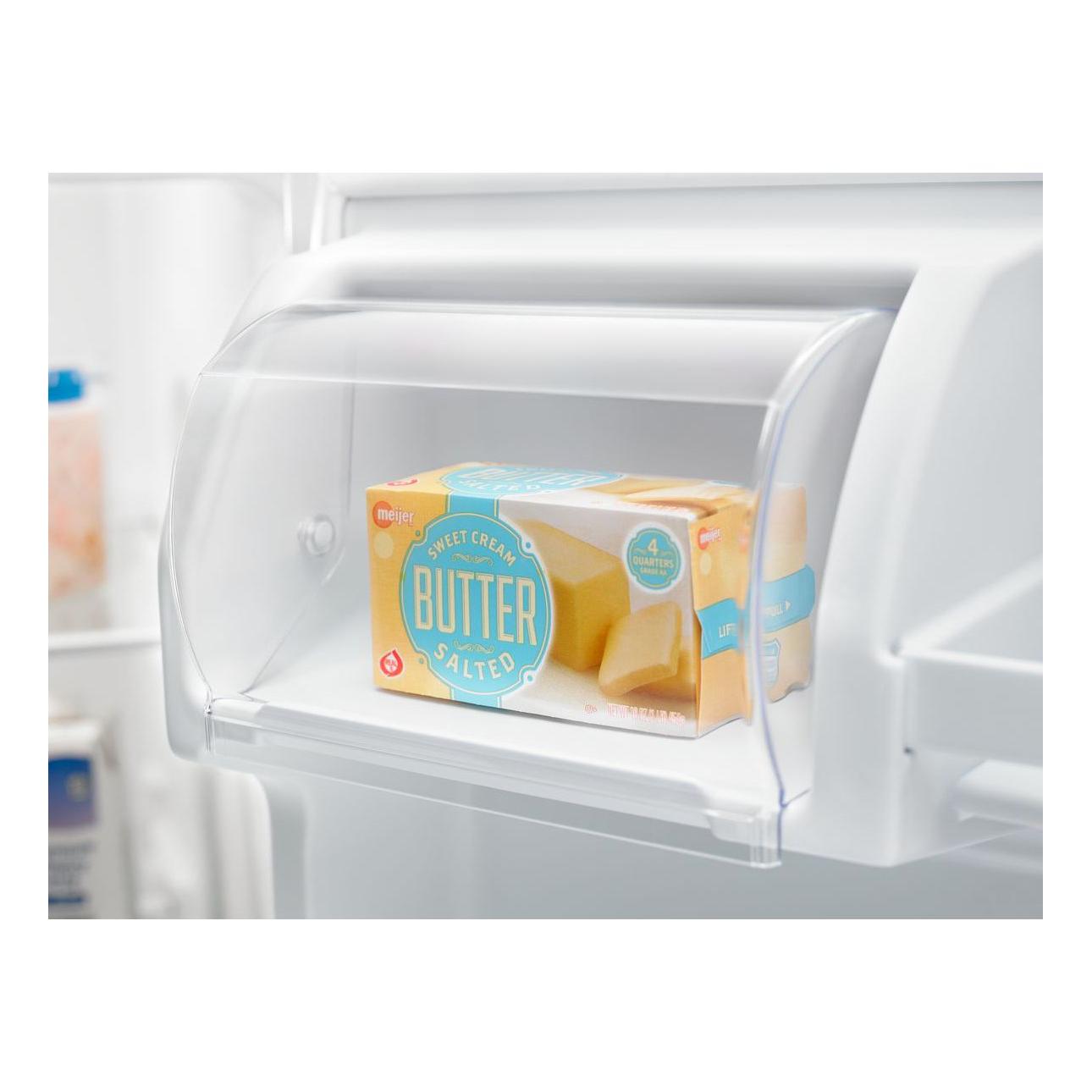 Amana 30 Inch 18 cu.ft Top Mount Freezer Refrigerator ART318FFDW - Energy Efficient Kitchen Appliance for Home, Apartment & Office Use