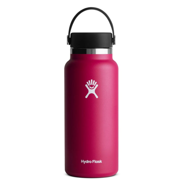 32 oz Wide Mouth Water Bottle with Straw & Leak-Proof Lid - BPA Free Stainless Steel Insulated Water Bottle for Gym, Hiking, Travel & Outdoor Activities