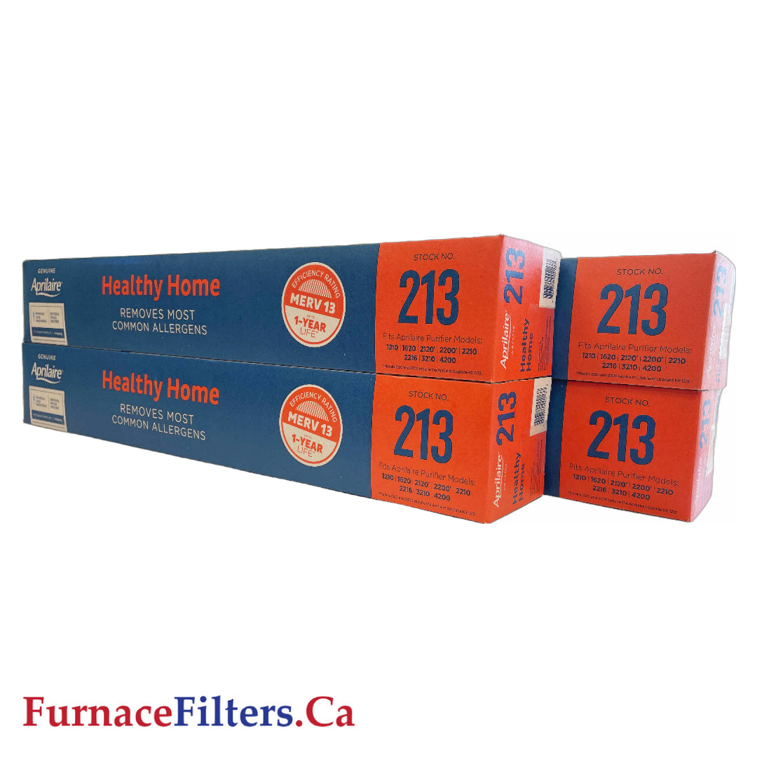 Aprilaire 213 Furnace Filter MERV 13 Replacement Media - 4 Pack | High Efficiency Air Filter for Home HVAC Systems | Perfect for Allergy Relief & Indoor Air Quality Improvement