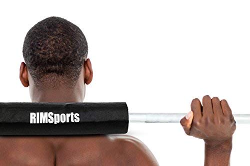 RIMSports Barbell Pad - Squat & Hip Thrust Cushion for Weightlifting, Gym & Home Workouts - Comfortable & Durable Neoprene Padding for Shoulder & Hip Protection