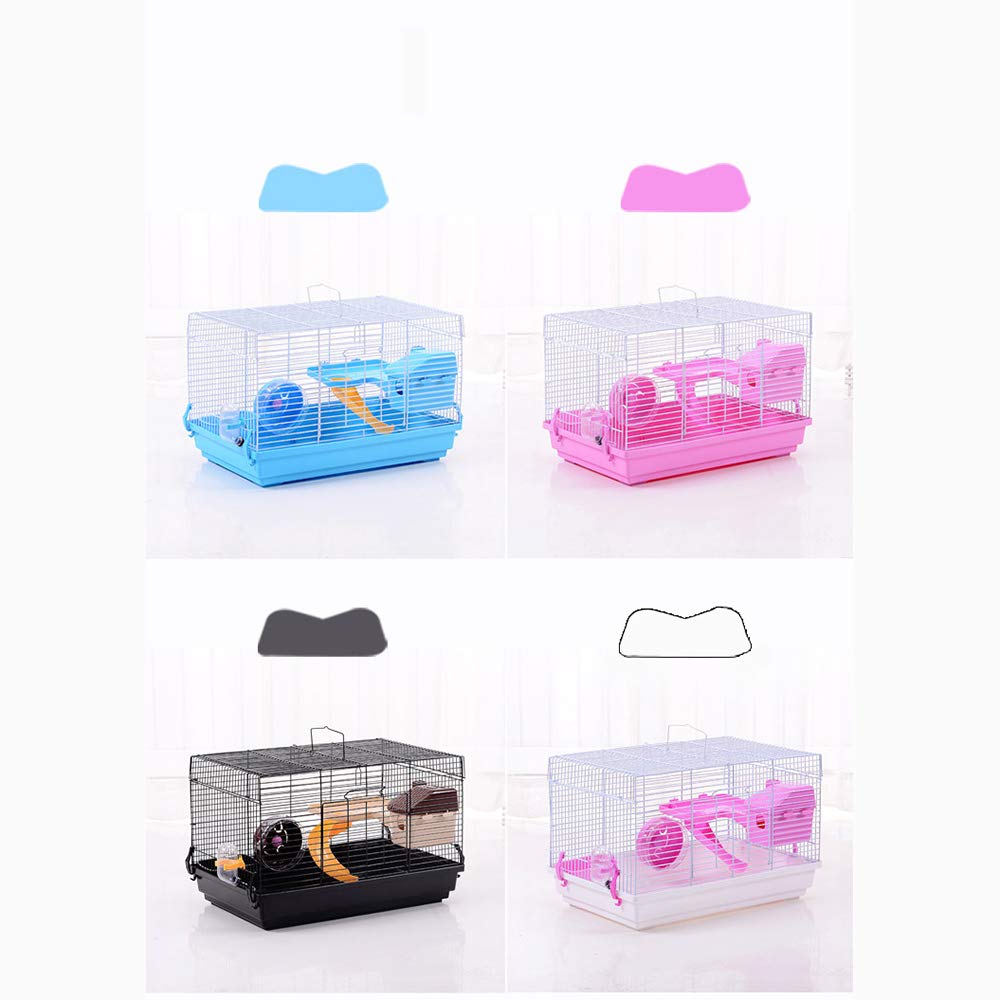 Large Hamster Cage - Spacious Villa Habitat for Golden Hamsters, Dwarf Hamsters & Squirrels | 47-Inch Multi-Level Cage with Flying Saucer & Accessories | Perfect for Breeding, Play & Exercise (White)