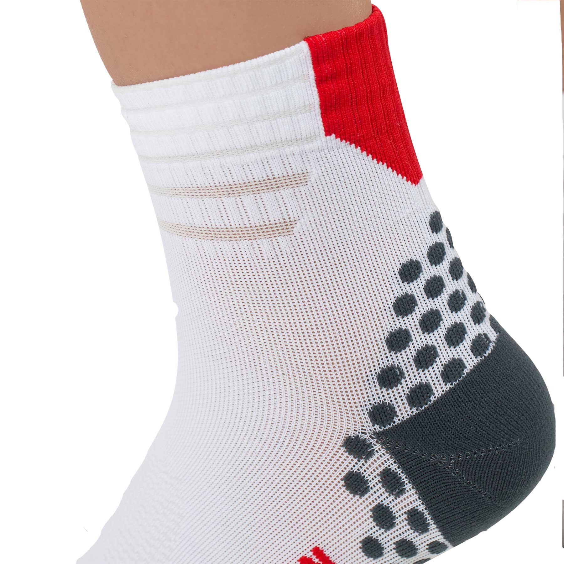 Breathable Compression Ankle Socks for Running & Sports - Moisture Wicking, Cushioned Dot Padding - Ideal for Jogging, Gym Workouts & Outdoor Activities