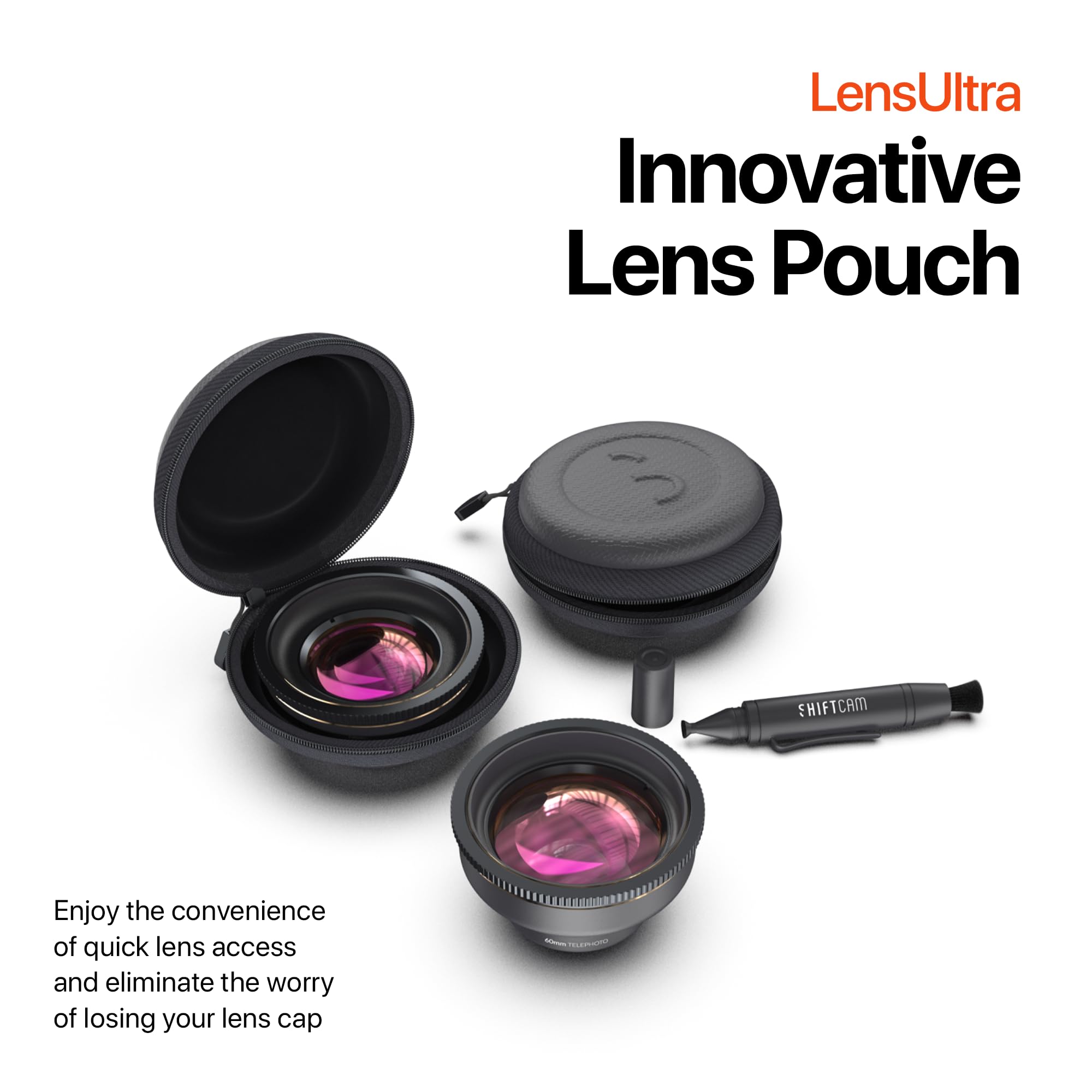 Shiftcam LensUltra 16mm Wide Angle Lens - 0.5X Magnification, 100° FOV - Ultra Clear Travel Photography Lens for iPhone & Android - Perfect for Vlogging, Landscape & Group Shots - Capture Stunning Perspectives & Double Frame Size