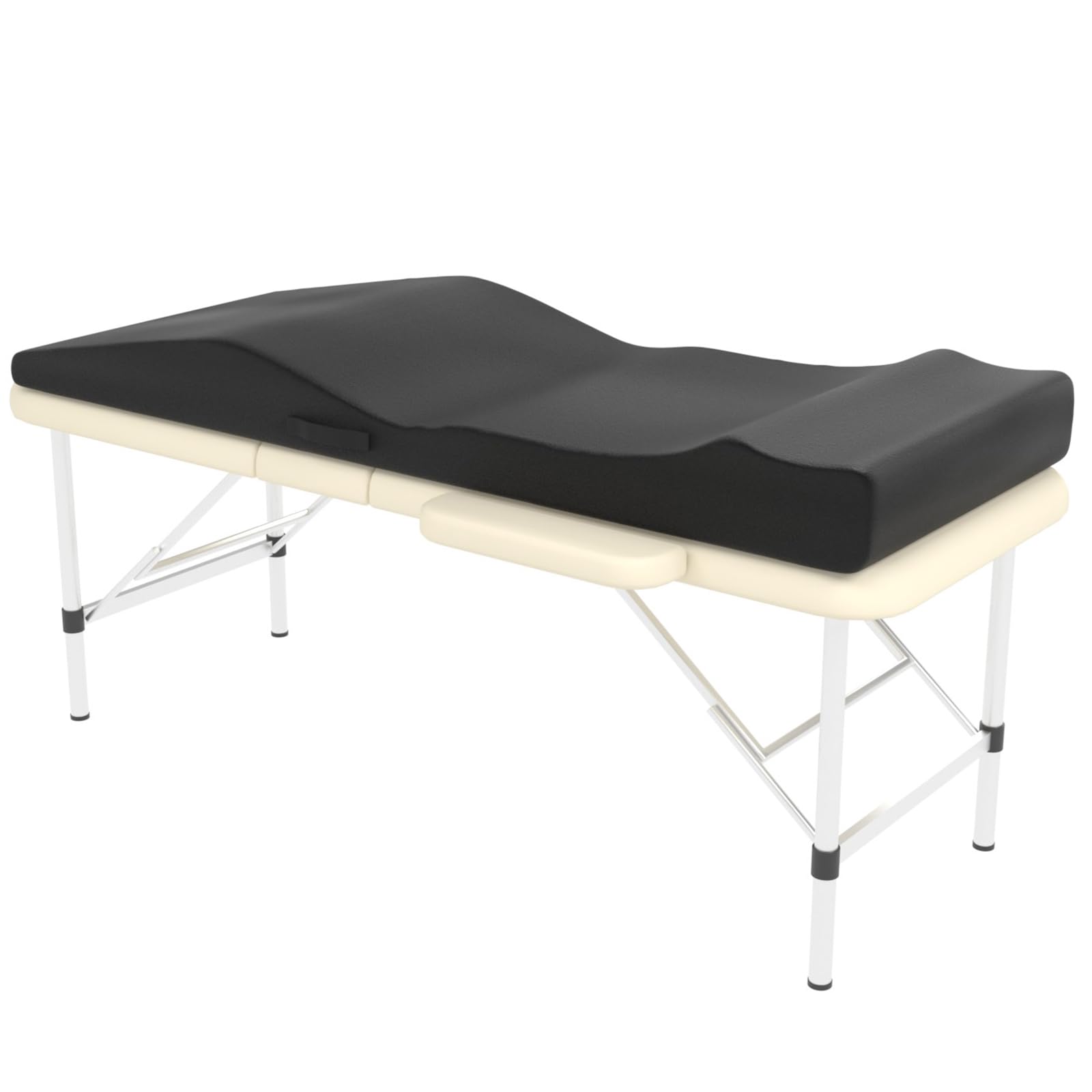 Premium ENITYA Lash Bed Topper - Ergonomic Curved Massage Table Mattress with Washable Cover (71