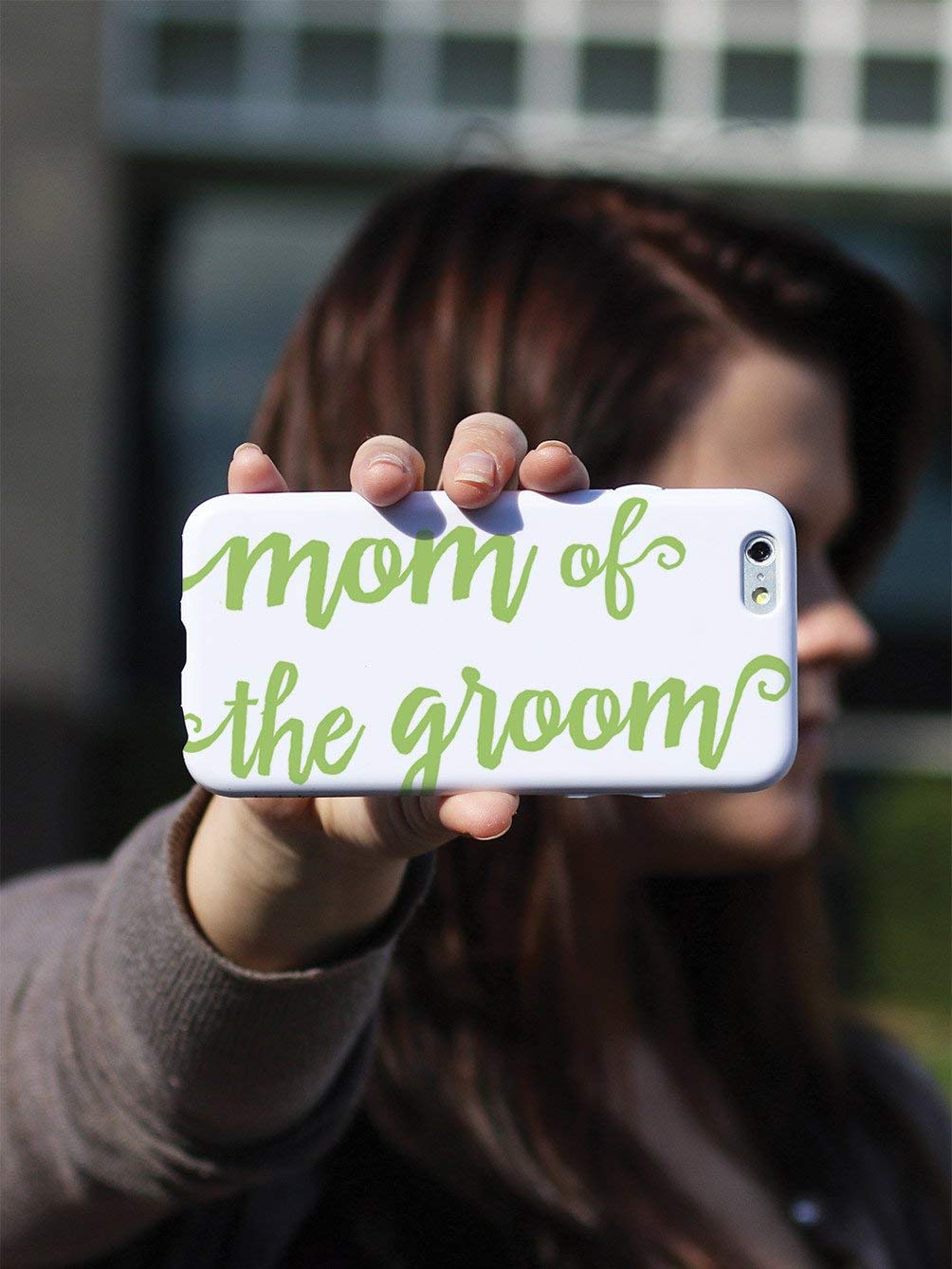 Premium 3D Textured Protective Case for iPhone 12 - Shockproof & Anti-Scratch Phone Cover - Sage Green - Perfect Gift for Mother of the Groom - Ideal for Weddings, Parties & Everyday Protection