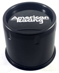 American Racing AR969 Push-Thru Wheel Center Cap - Satin Black (112mm Center Bore) - Perfect for Custom Wheels & Off-Road Vehicles