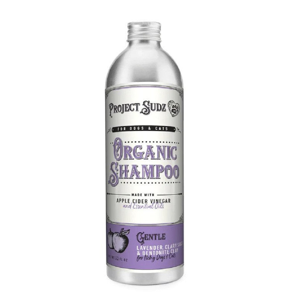Organic Lavender & Clary Sage Dog Shampoo with Bentonite Clay - Gentle Cleansing for Sensitive Skin | Perfect for Bathing, Grooming & Allergy Relief