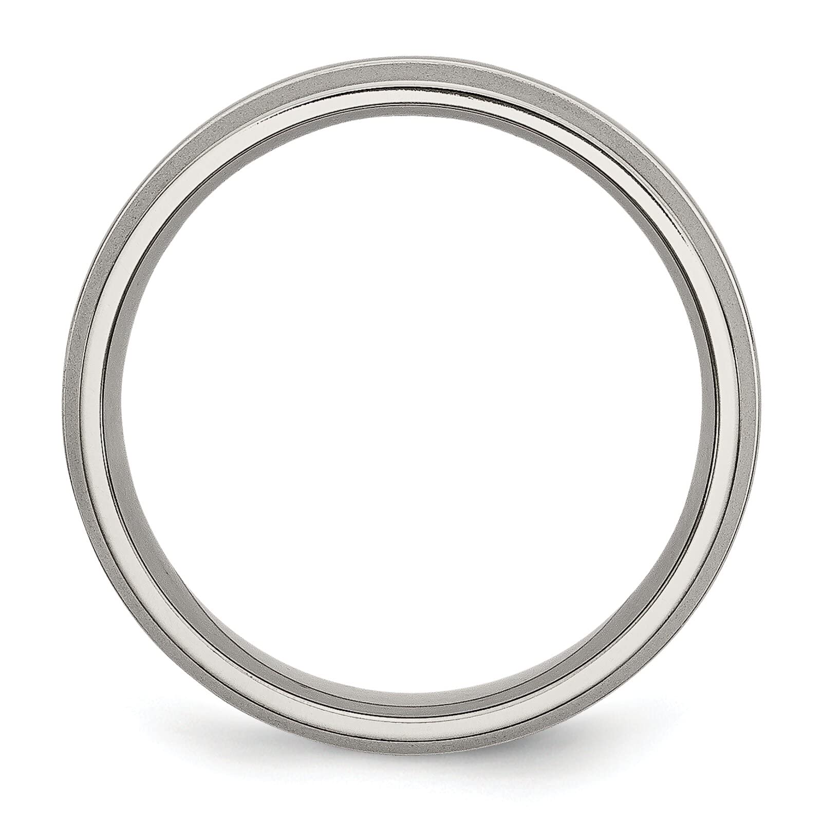 6mm Titanium Grooved Men's Wedding Ring Band - Size 11 - Durable & Comfortable for Everyday Wear, Anniversary Gifts & Special Occasions