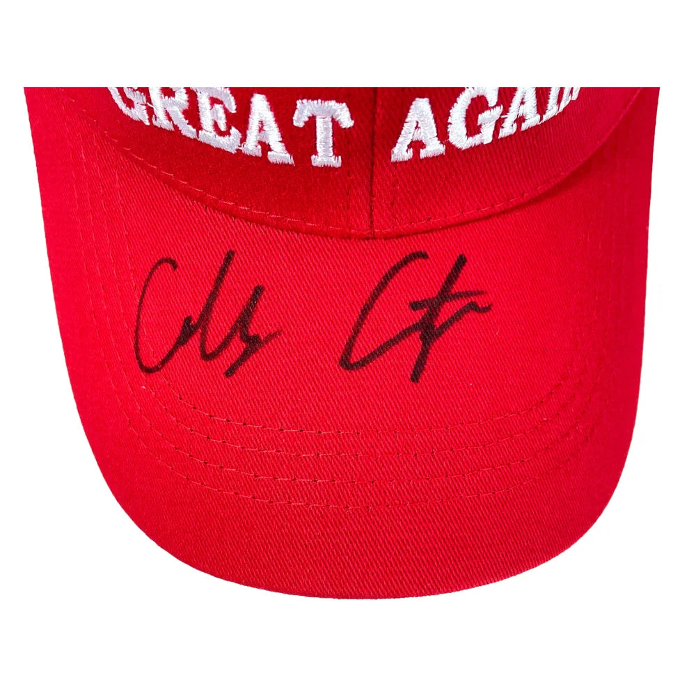 Colby Covington UFC Signed 'Make America Great Again' Hat with JSA COA - Authentic Autographed MAGA Hat for Collectors & UFC Fans - Perfect for Sports Memorabilia Displays & Political Enthusiasts