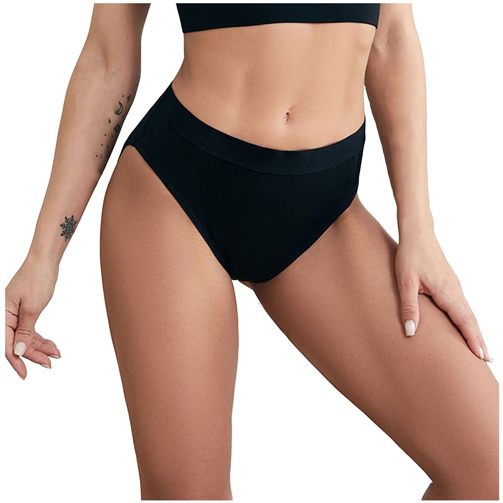 Leakproof High Waisted Underwear for Women & Teens - Comfortable Period Panties, Sexy Lingerie - Perfect for Everyday Wear, Sleepwear, Date Nights & Special Occasions | Postpartum, PMS & Light Bladder Leakage Protection | Ideal for Workouts, Yoga, Travel & Active Lifestyles