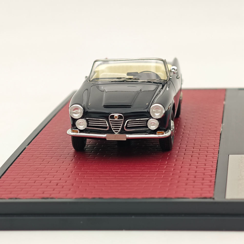 1/43 Scale Alfa Romeo 2600 Spider 1962-1965 Blue Resin Diecast Model Car - Limited Edition Collectible for Display, Gifts & Car Enthusiasts