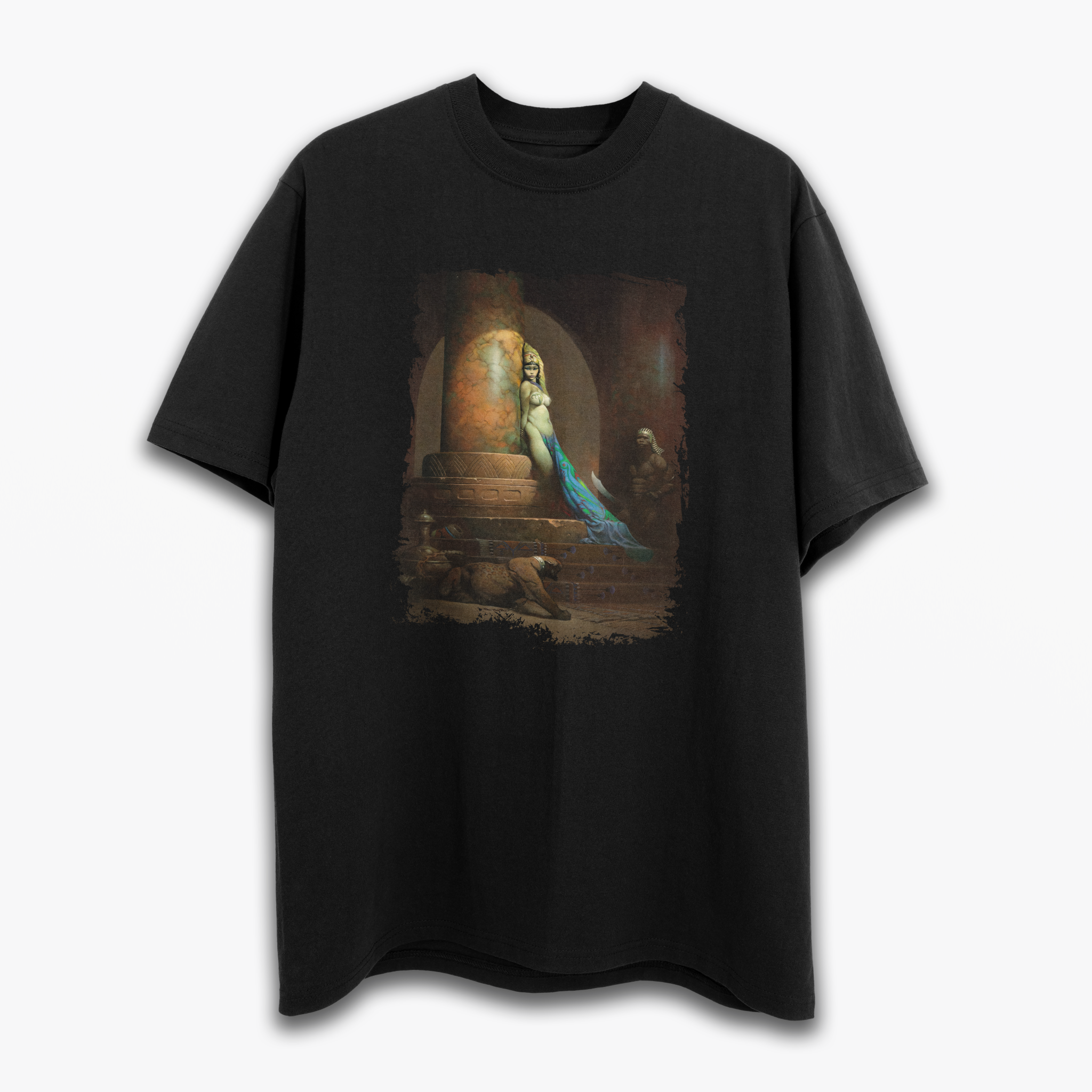 Egyptian Queen T-Shirt - Vintage Pharaoh Design Cotton Tee for Women & Men | Perfect for Costume Parties, Halloween & Casual Wear