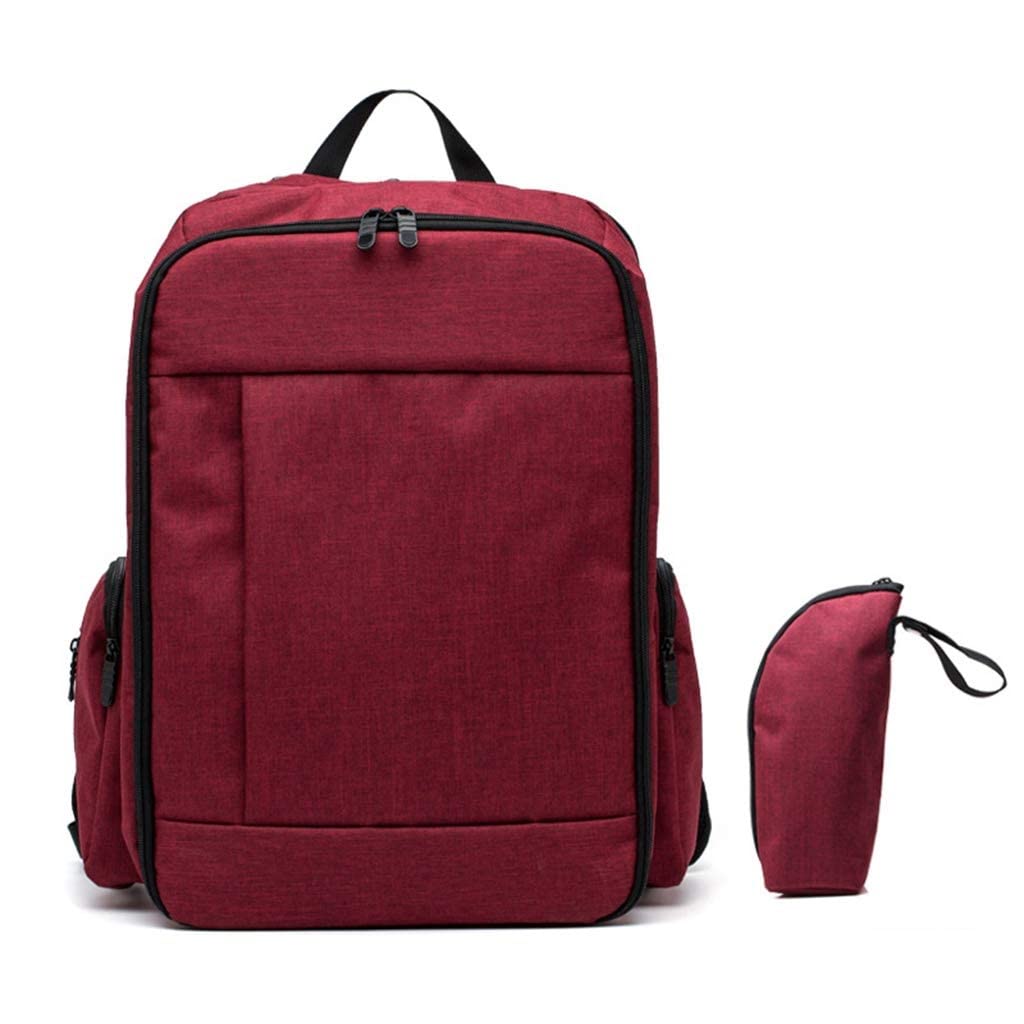 BVDSG Multifunctional Waterproof Maternity Backpack - Large Capacity Diaper Bag with Insulated Pockets & Stroller Straps for Travel, Baby Care & Outdoor Activities (Color: Rosso) - Perfect for New Moms, Daycare, Hospital Visits & Family Outings