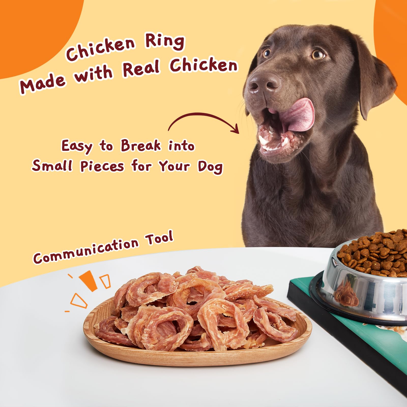Premium Slow Roasted Chicken Jerky Dog Treats - High Protein, Rawhide Free Chews for Training - Supports Hip & Joint Health with Glucosamine - 10.6 oz - Perfect for Reward Training & Active Dogs