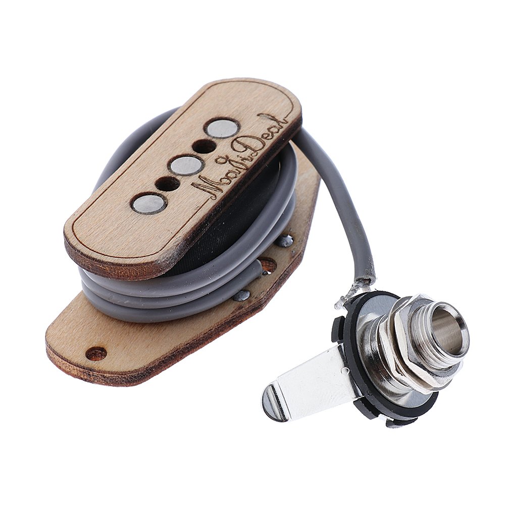 3 String Cigar Box Guitar Pickup - Magnetic Soundhole Pickup for Acoustic Cigar Box Guitars - Perfect for Blues, Folk & DIY Instrument Builders - Great for Live Performances & Home Recording