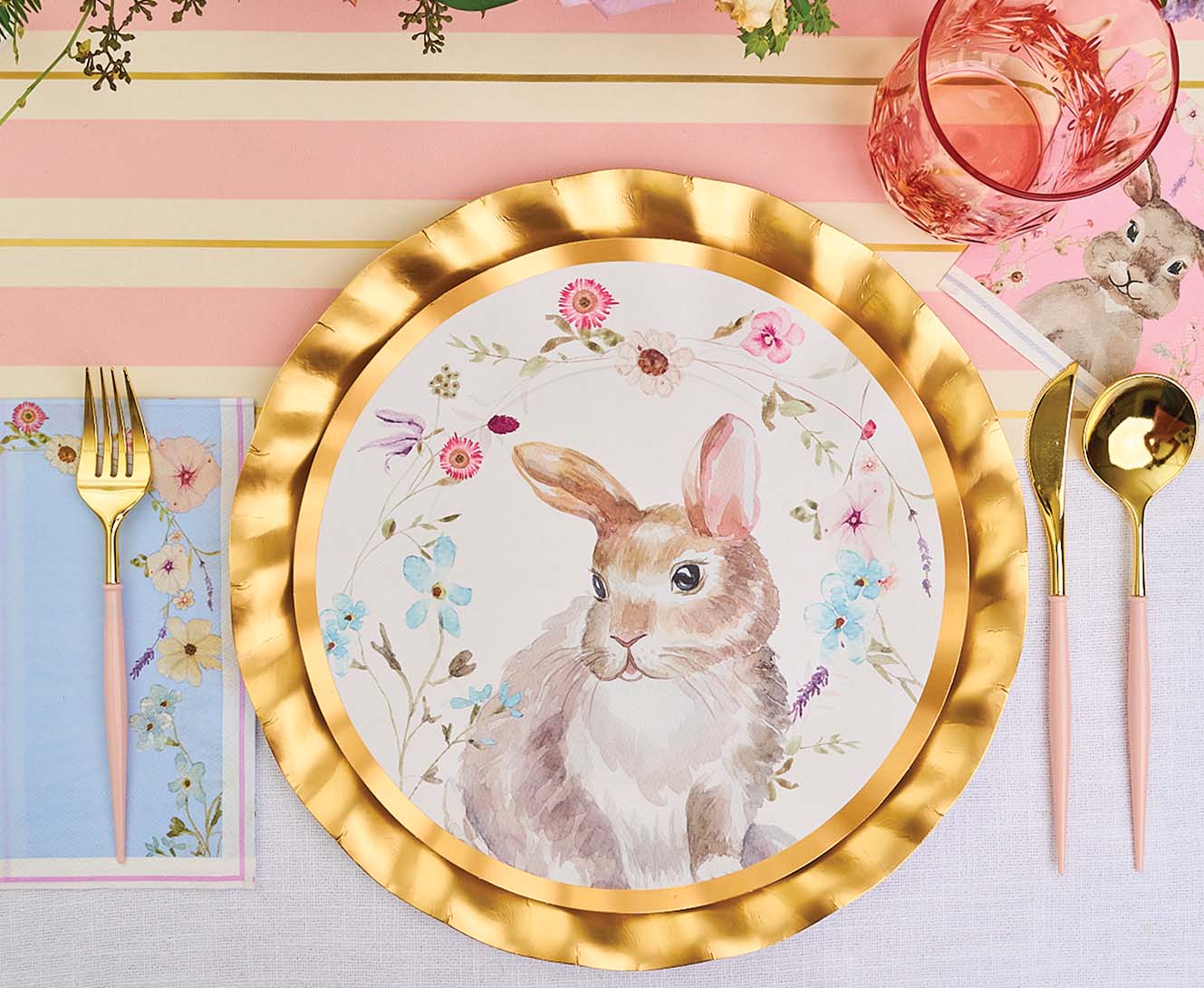 Elegant Blush & Gold Plastic Cutlery Set - 36 Pieces (Service for 12) - Perfect for Weddings, Parties, and Special Events
