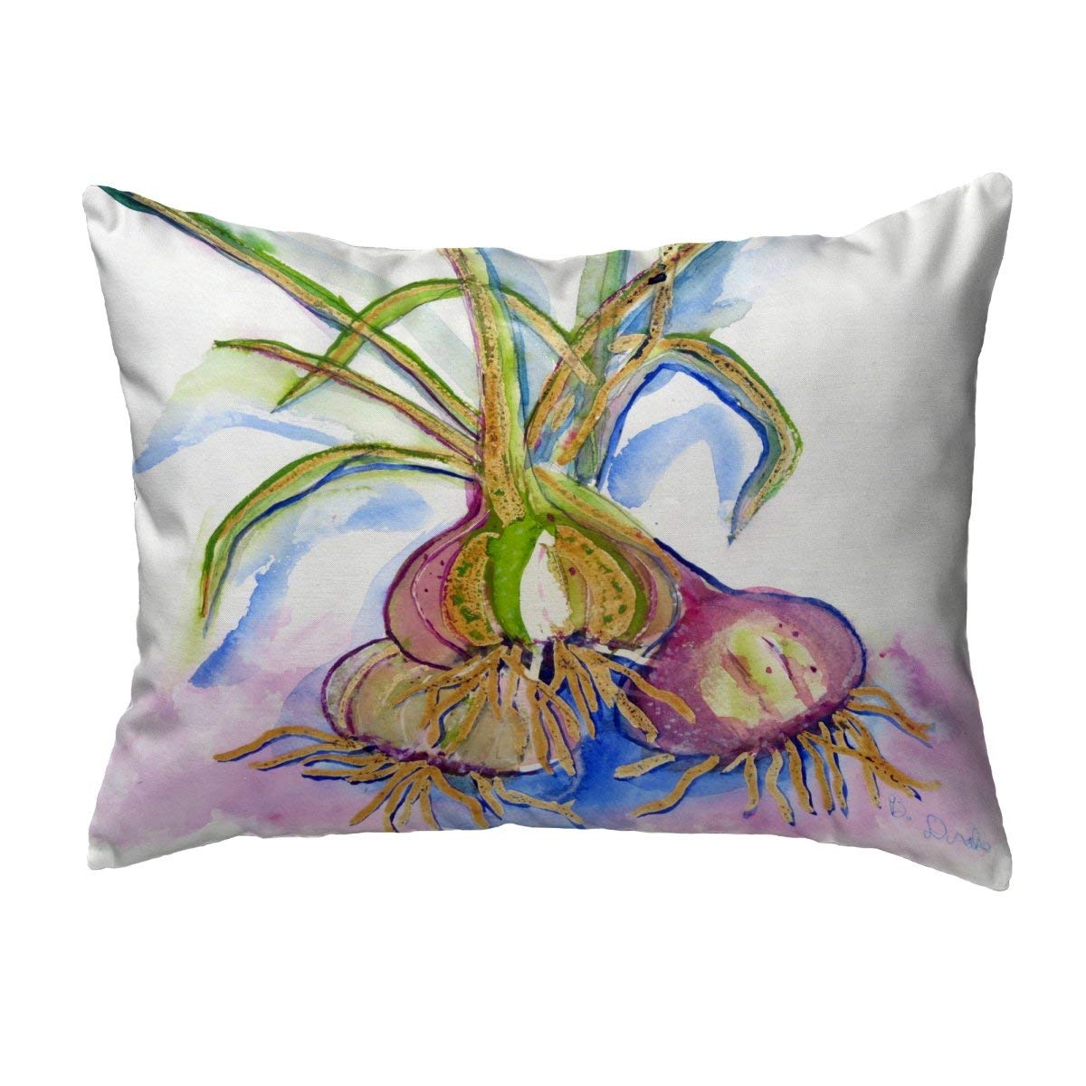 Betsy Drake KS1101 Decorative Throw Pillow 14x24 Inches - Soft Multi-Color Cushion for Sofa, Bed, Living Room & Home Decor
