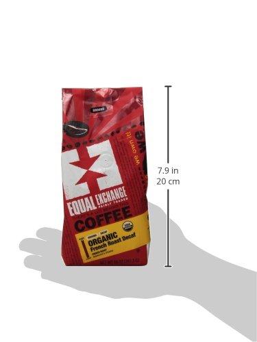 Equal Exchange Organic Ground French Roast Malted Chocolate - 10 Ounce (283g) | Fair Trade Certified | Rich Flavor for Coffee Lovers | Perfect for Baking, Hot Cocoa & Desserts