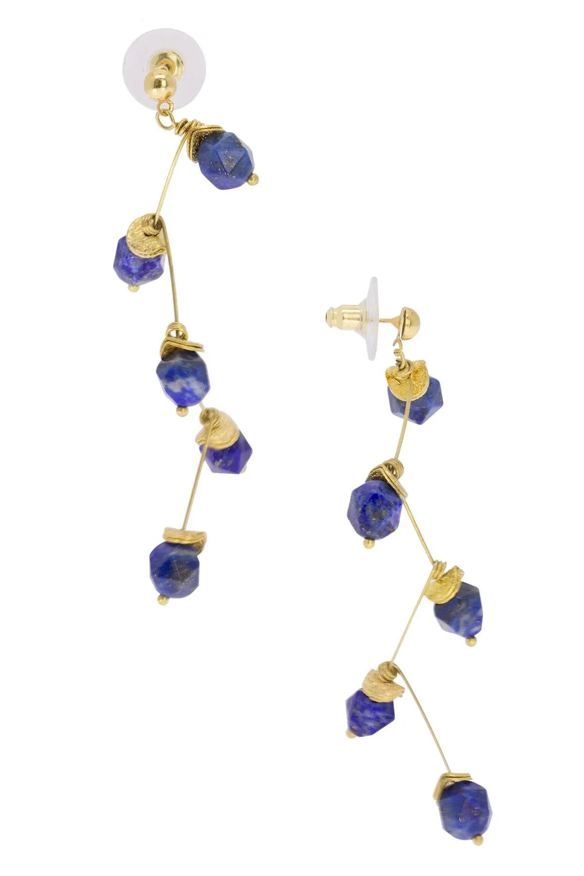 Dangle Gemstone Earrings for Women - Elegant Bohemian Drop Earrings with Natural Stones - Perfect for Parties, Weddings & Everyday Wear