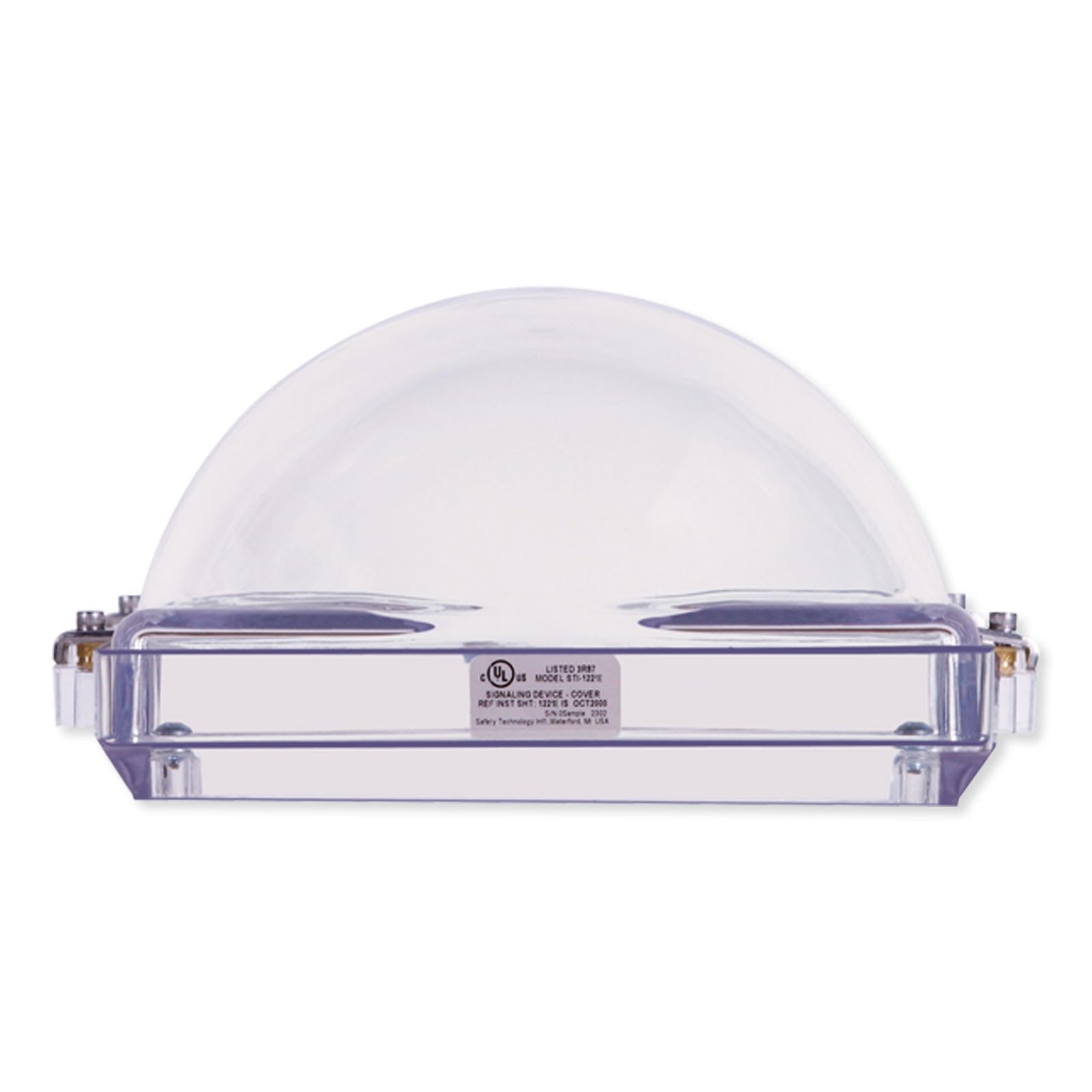 4 Inch Audible and Strobe Alarm Guard - Flush Mount Fire Safety Device for Commercial & Residential Buildings