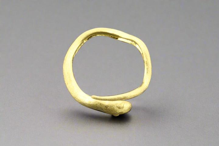 Golden Snake Ring Adjustable for Women - Fashion Jewelry for Everyday Wear, Parties & Gifts