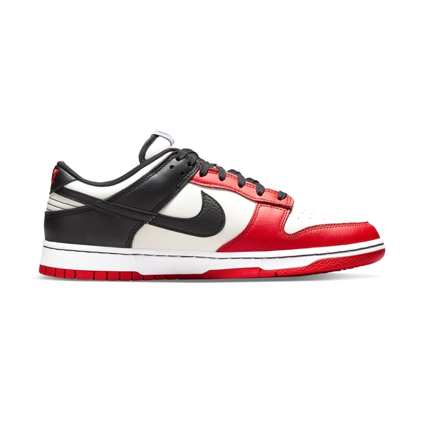 Nike Dunk Low GS EMB NBA 75th Anniversary Chicago Basketball Shoes for Women - Perfect for Casual Wear, Street Style & Sneaker Collectors