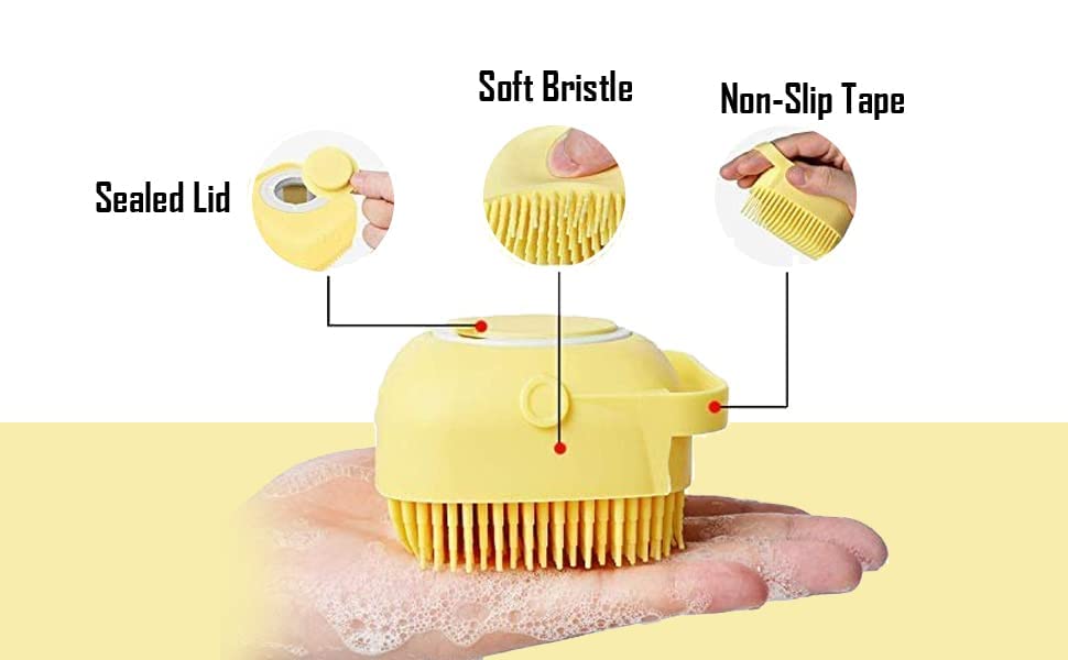 BREEPREE Silicone Body Bath Brush - Soft Exfoliating Skin Care Brush for Shower, Massage & Cleansing - Ideal for Men, Women & Kids (Multi-Color) | Perfect for Daily Shower Routine & Spa-Like Skin Exfoliation