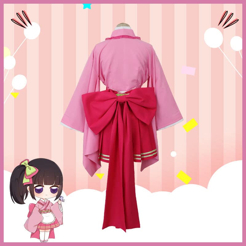Anime Kimetsu No Yaiba Cosplay Costume - Lolita Maid Dress & Kimono Set for Women | Perfect for Halloween, Conventions & Themed Parties