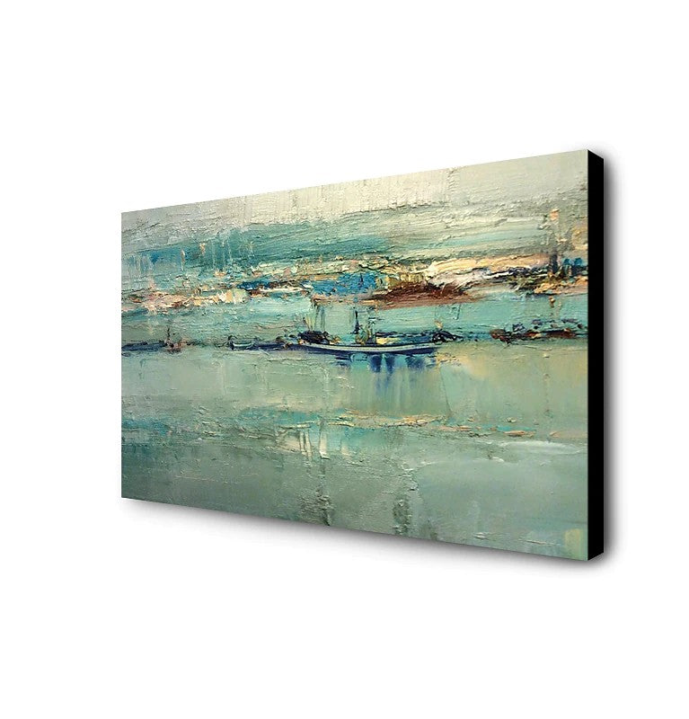 Hand Painted Canvas Wall Art - Modern Acrylic Paintings for Living Room & Office Decor - Large Abstract Artwork - Perfect for Home, Bedroom, and Workspace Decoration