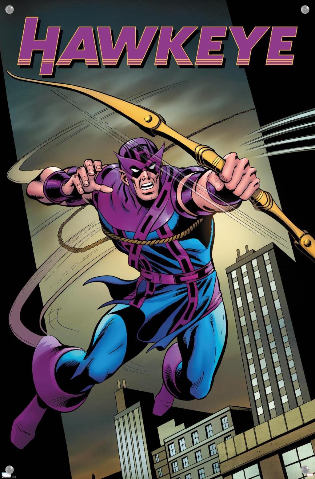 Marvel Hawkeye Freefall #1 Premium Wall Poster with Push Pins - Perfect for Comic Book Fans, Home Decor & Office Display