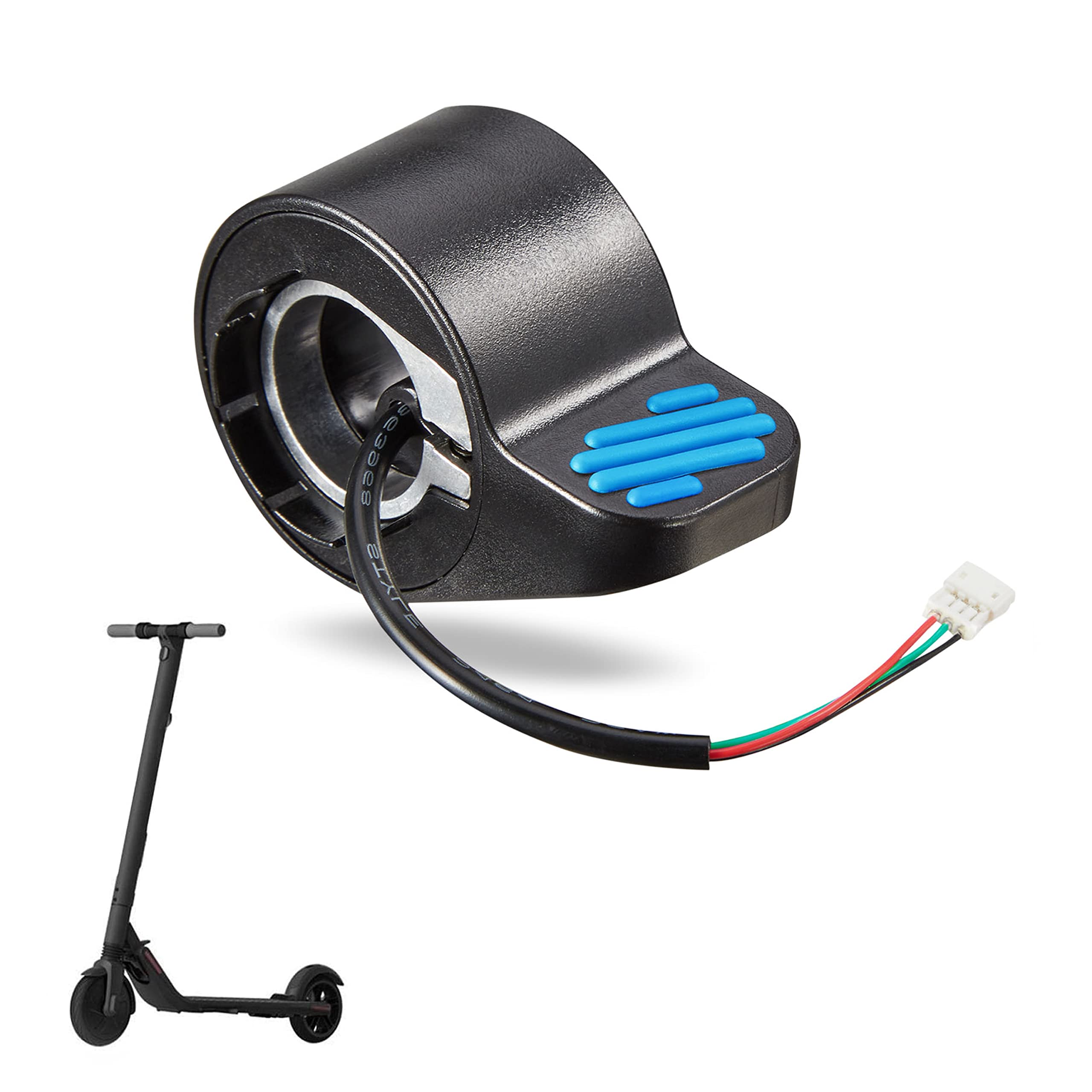 Yungeln Electric Scooter Thumb Throttle Accelerator - Replacement Finger Throttle Compatible with Ninebot ES1 ES2 ES3 ES4 - Perfect for Commuting & Urban Riding