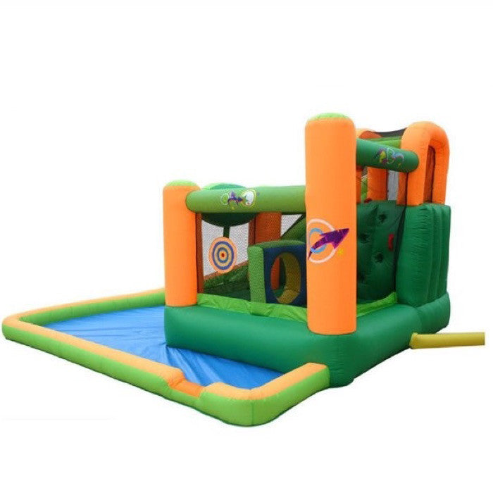 KidWise 11-in-1 Inflatable Bounce House with Water Slide - Outdoor Play Set for Kids Birthday Parties, Backyard Fun & Summer Water Activities