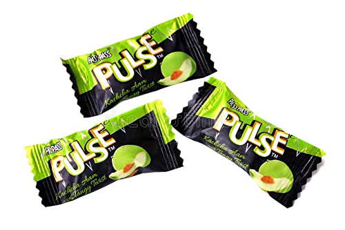 Nexxa Pulse Kacchaa Aam Flavor Candy - 100 Pieces Pack | Sweet & Tangy Mango Flavored Hard Candy | Perfect for Parties, Office Snacks & Travel Treats