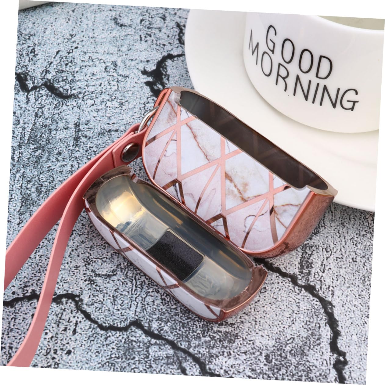 Premium Travel Headphones Case - Durable Protective Cover for Earphones with Electroplated Design | Perfect for Airplane, Commuting & Outdoor Use