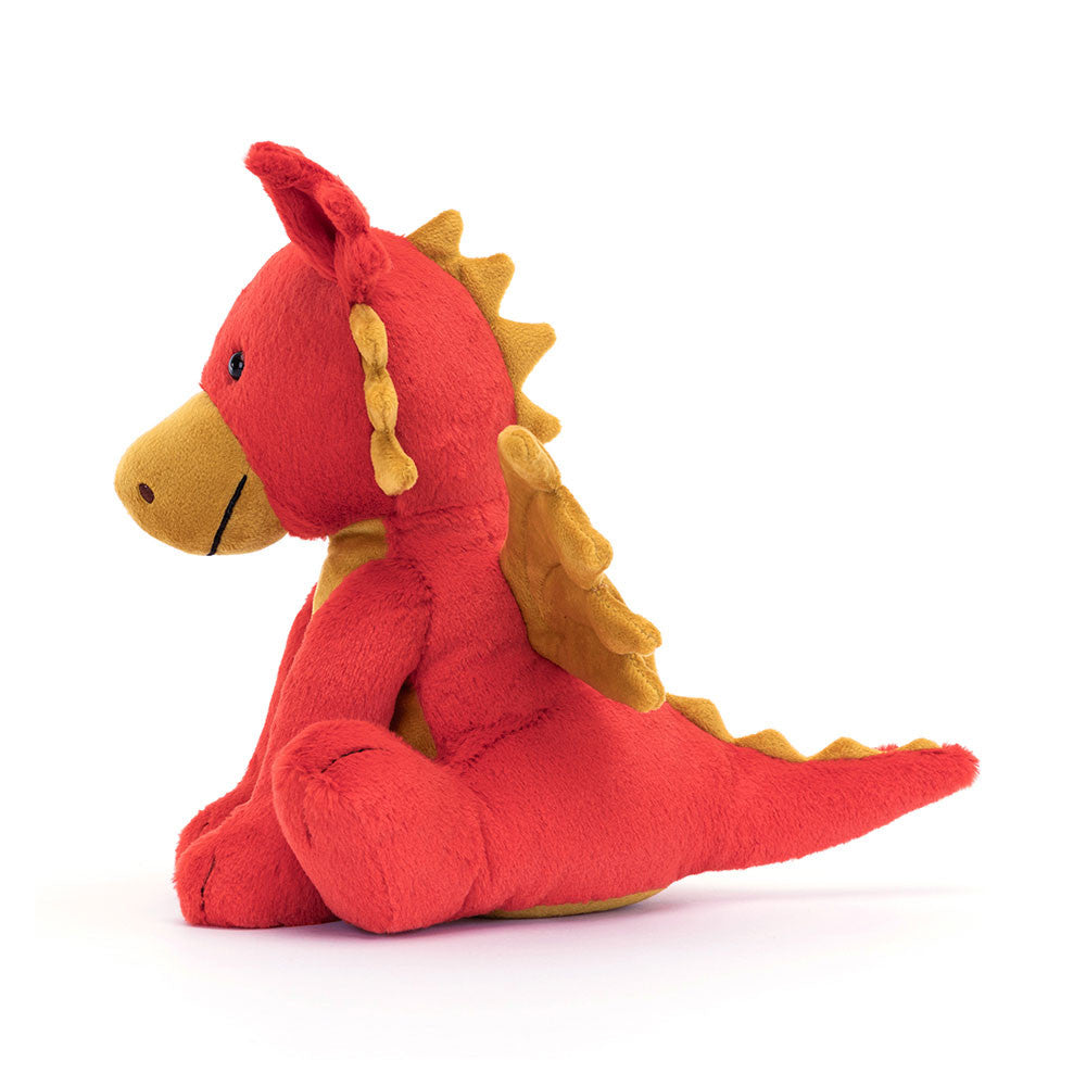 Jellycat Plush Darvin Dragon - Soft & Cuddly Stuffed Animal Toy for Kids & Adults | Perfect for Gifts, Nursery Decor, and Comforting Companionship