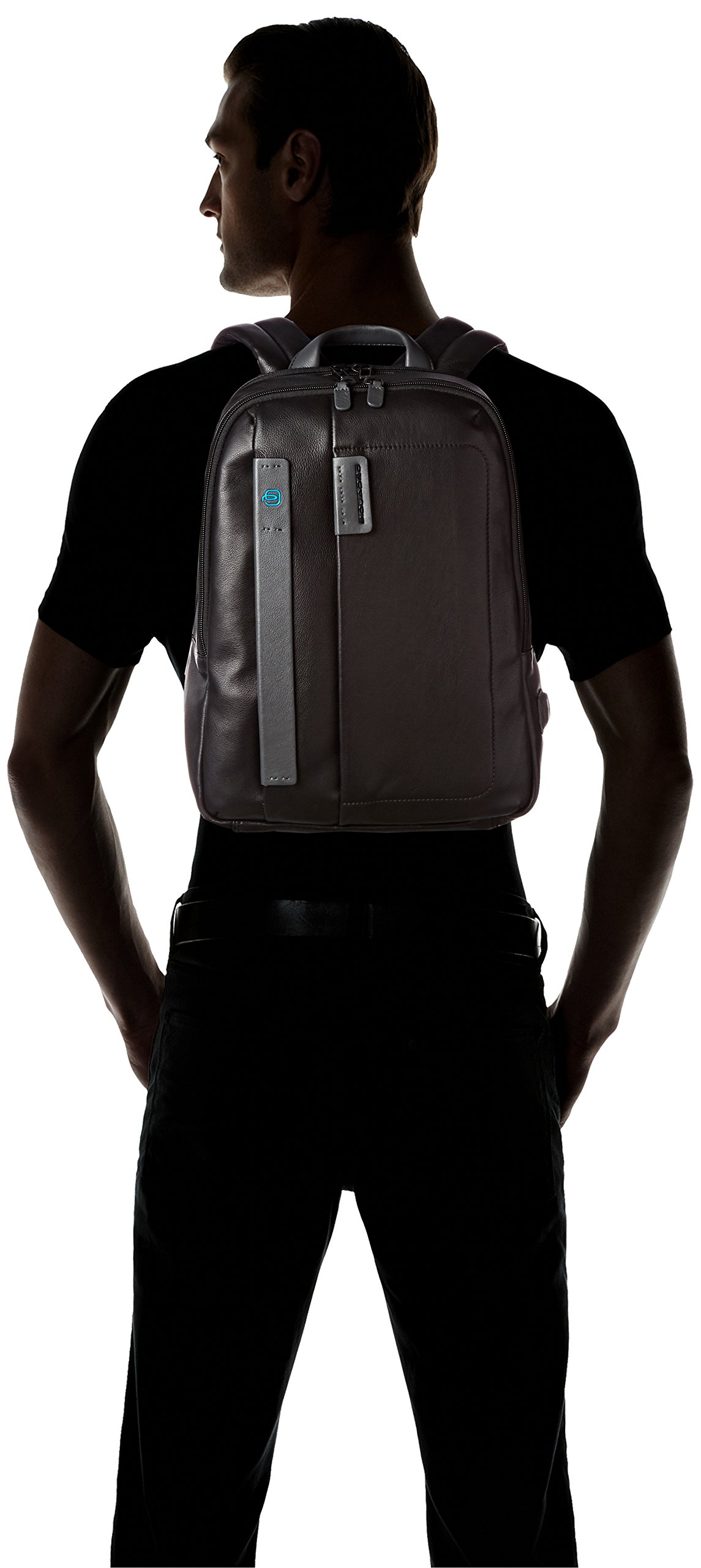 PIQUADRO Pulse Leather Laptop Backpack for 14