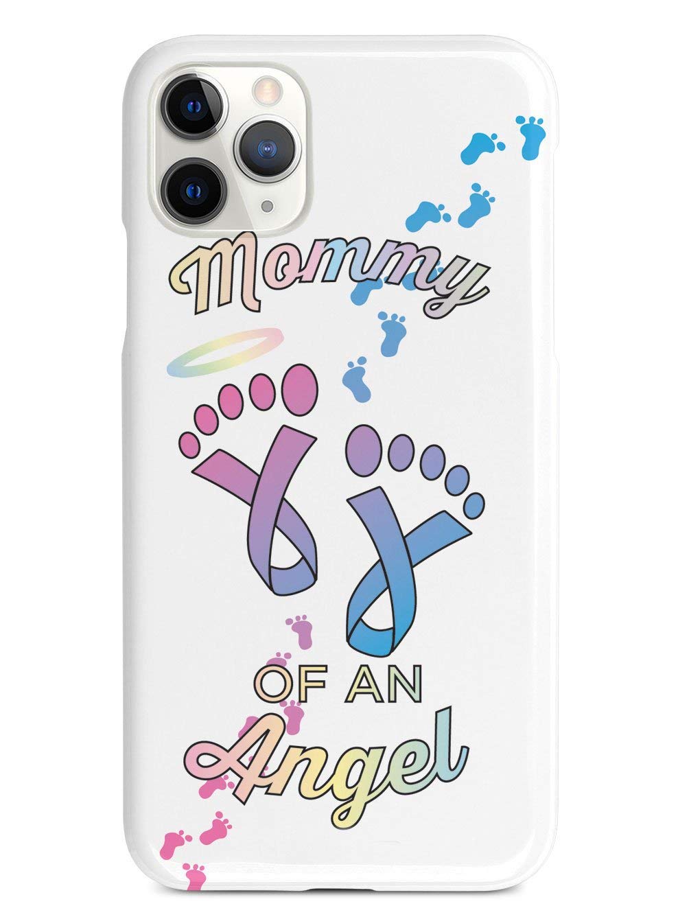 Inspired Cases - Premium 3D Textured Protective Phone Case Compatible with Apple iPhone 11 Pro Max - Shockproof & Anti-Scratch Cover - Perfect for Everyday Use, Travel & Parenting (Mommy of an Angel Design)