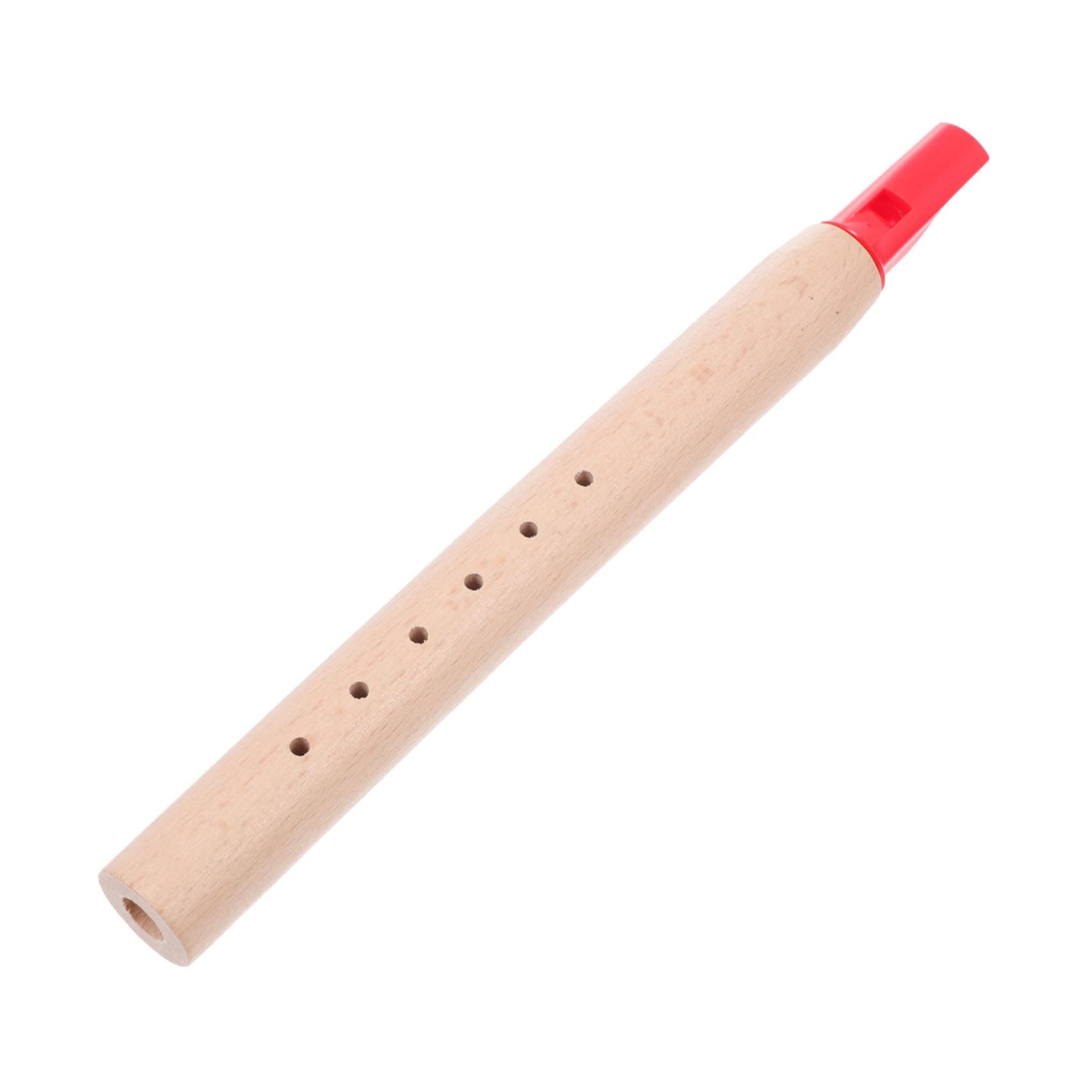 ORFOFE 1 Piece Professional Beech Wood Clarinet Flute Toy - Musical Instrument for Kids & Beginners, Red Wooden Flute for Children's Music Education & Playtime Fun
