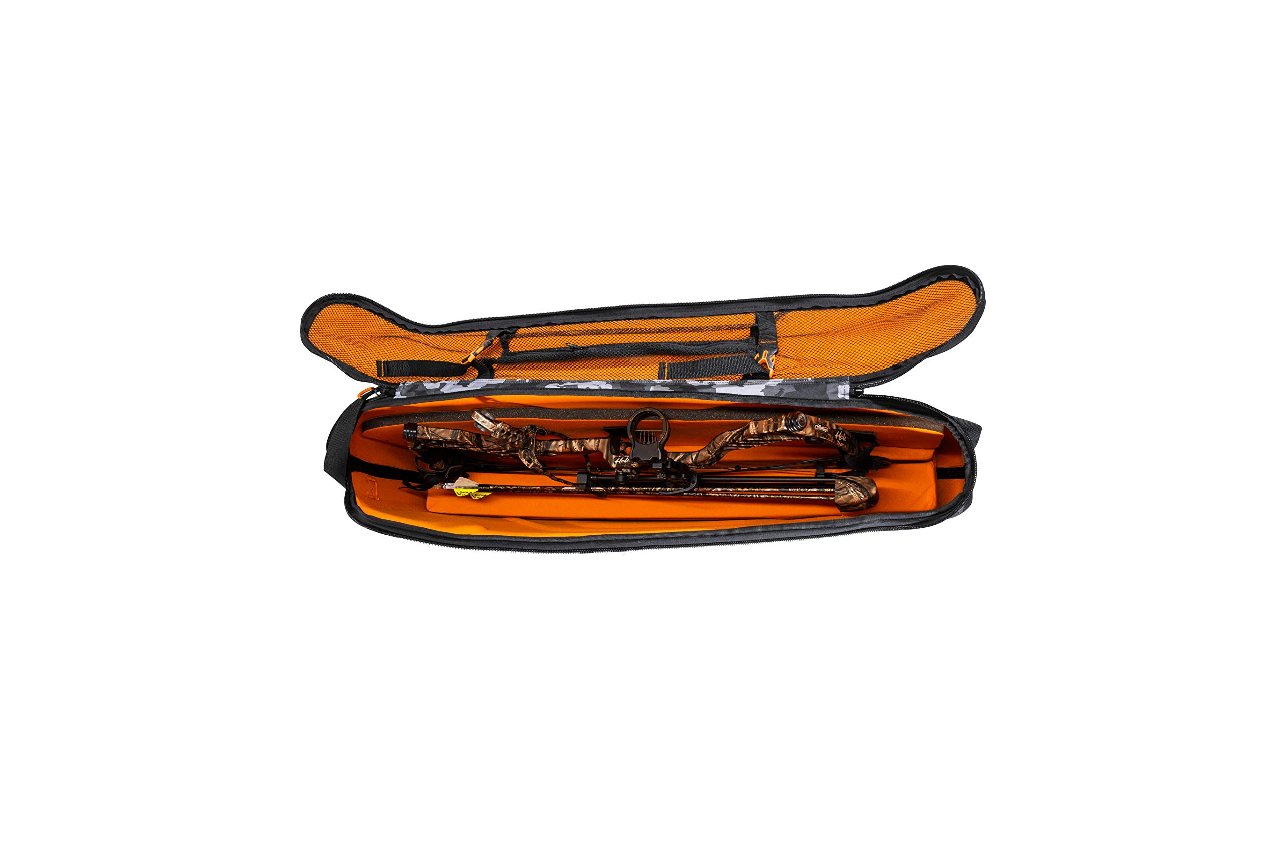 Plano Bow Max Stealth Vertical Bow Case Camo - Hybrid Padded Compound Bow Case with Quiver Storage for Bows up to 39 Inches - Durable Archery Protection for Hunting & Target Practice - Perfect for Travel & Outdoor Adventures
