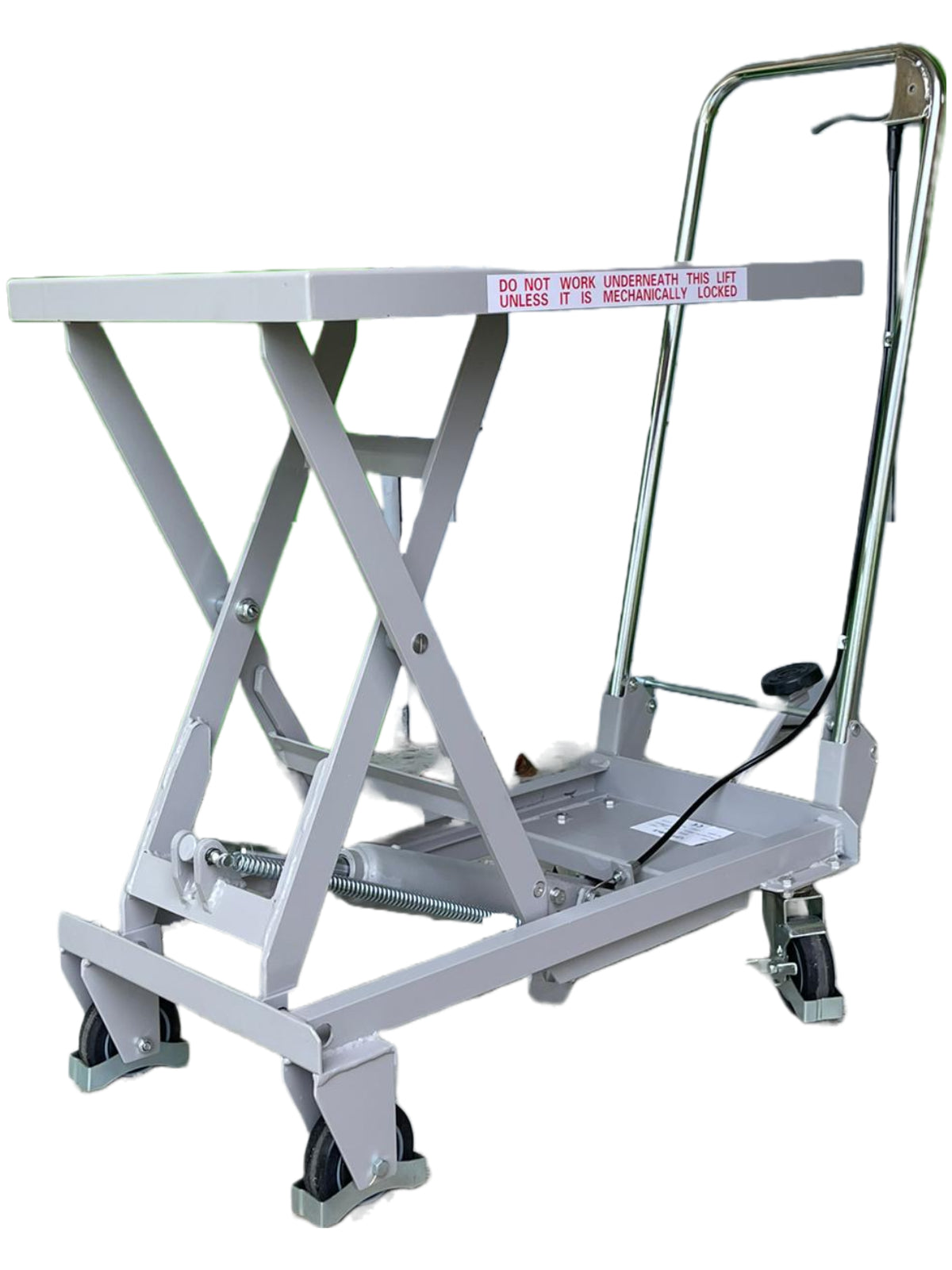 Aiko 100kg Aluminum Lift Table with PU Wheels - Heavy Duty Adjustable Workbench | Model PT BS100A | Perfect for Warehouses, Garages & Industrial Workspaces