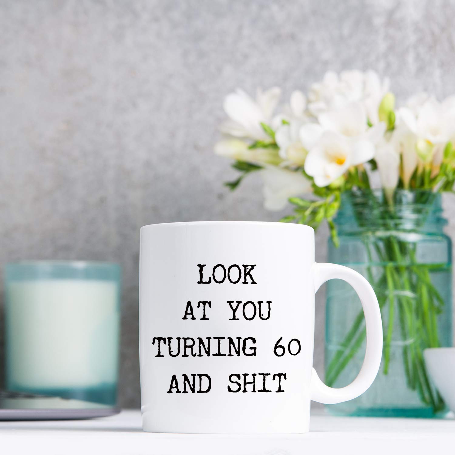 60th Birthday Gifts for Men 1959 - Funny 60 Years Old Birthday Coffee Mug for Dad, Husband, Friend - 11oz Ceramic Cup - Perfect Retirement Gift, Office Gift & Father's Day Present
