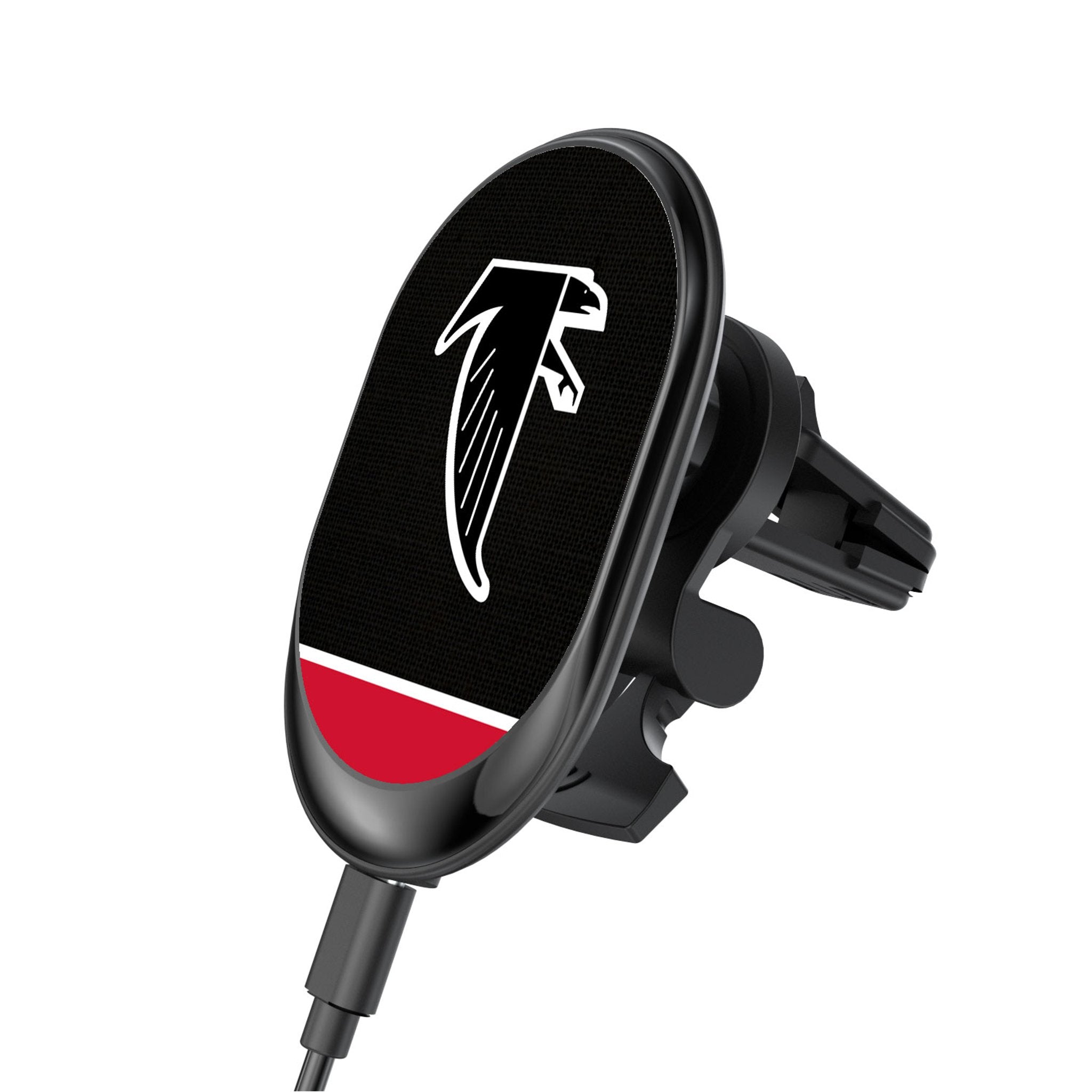 Atlanta Falcons NFL Team Wireless Magnetic Car Charger - Fast Qi Charging for iPhone & Android - Perfect for Road Trips & Commuting
