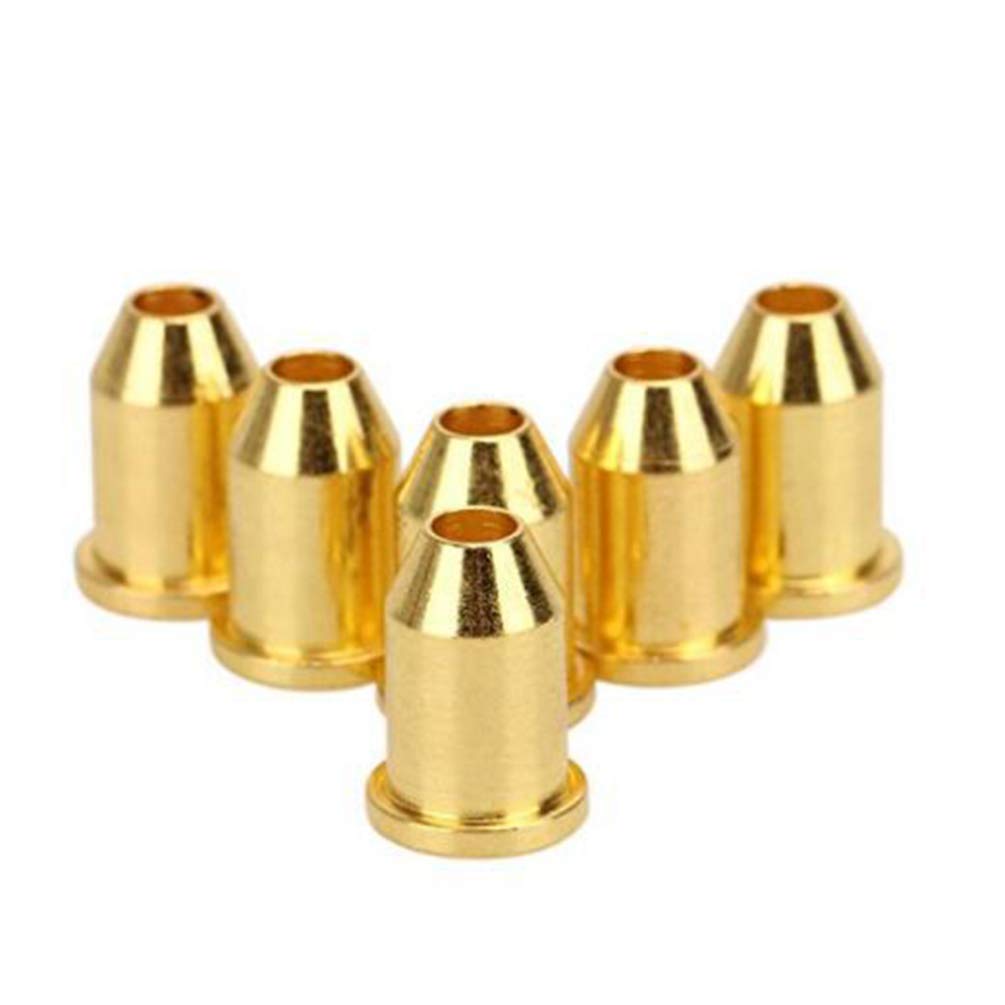 Milisten 30pcs Premium Guitar String Ferrules - Solid Brass Through-Body Guitar Parts for Bass & Electric Guitars - Ideal for Guitar Maintenance, DIY Repairs & Professional Upgrades