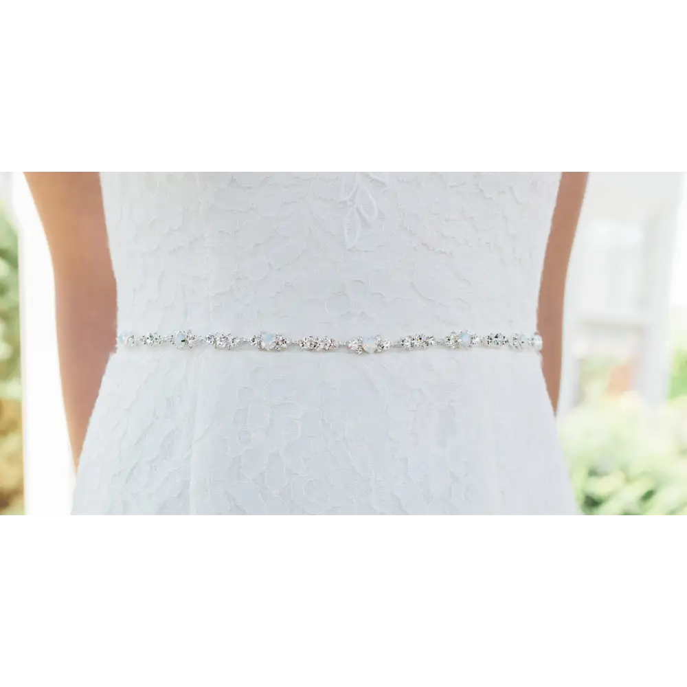 BT1980 Wedding Belt for Bride - Elegant Rhinestone Bridal Accessory for Wedding Dress, Prom, and Special Occasions