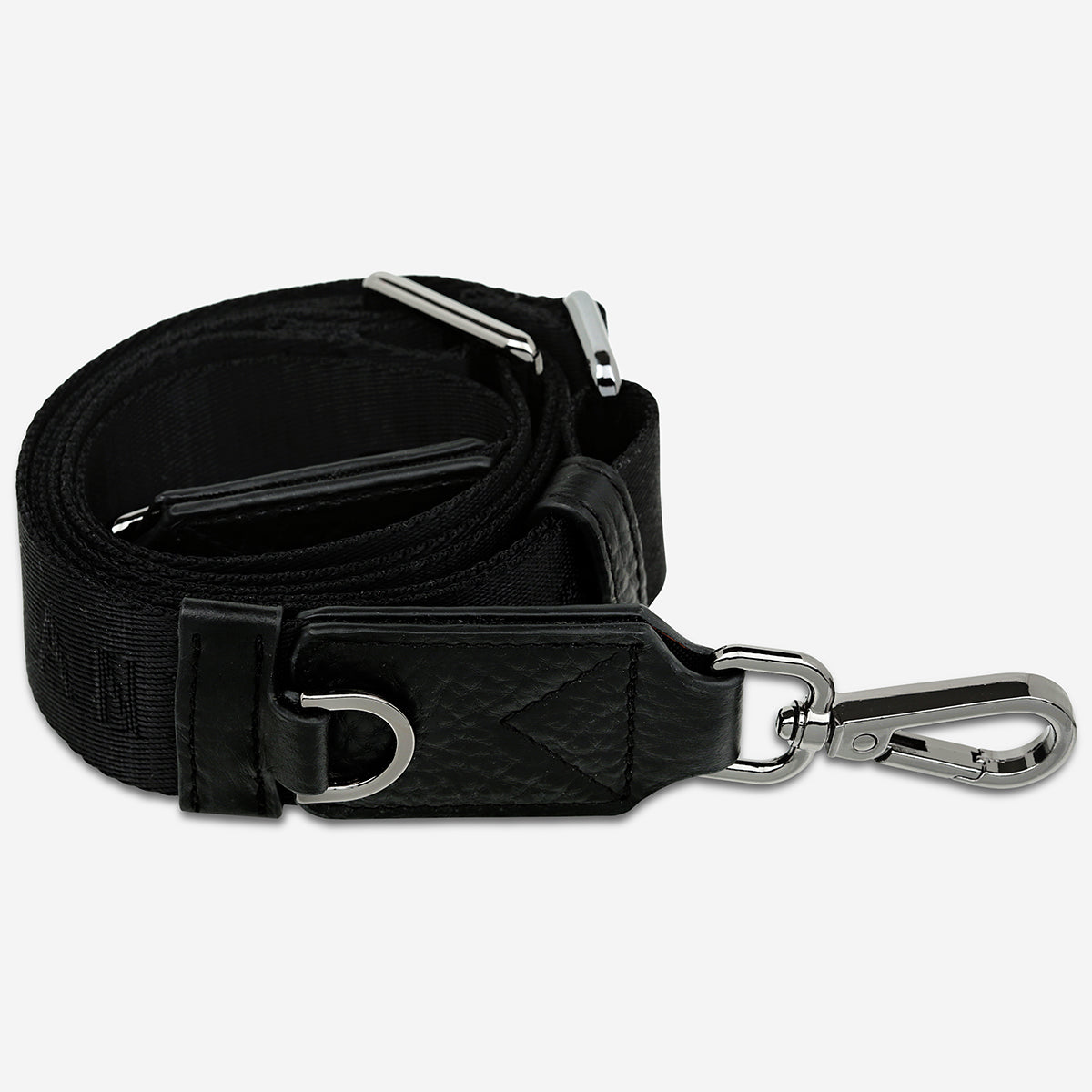 Black Thin Web Strap - Adjustable Nylon Belt for Outdoor Gear, Bags & DIY Projects | Durable & Lightweight for Hiking, Camping & Travel Accessories