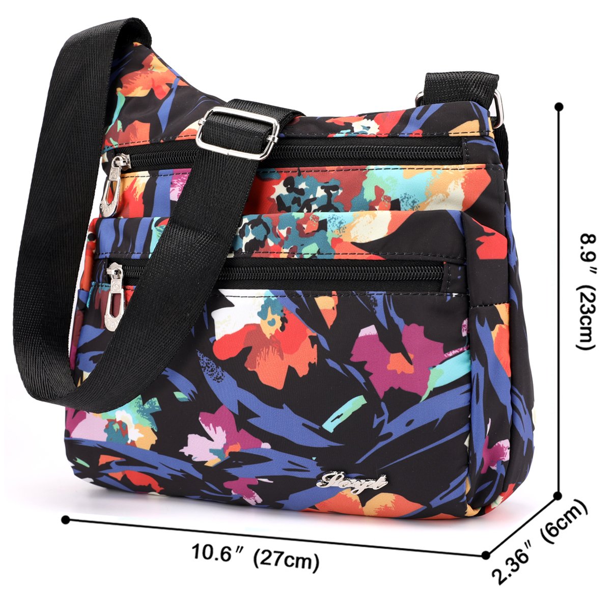 STUOYE Women's Nylon Crossbody Bag with Multiple Pockets - Lightweight Travel Shoulder Purse for Everyday Use, Shopping & Vacation Accessories