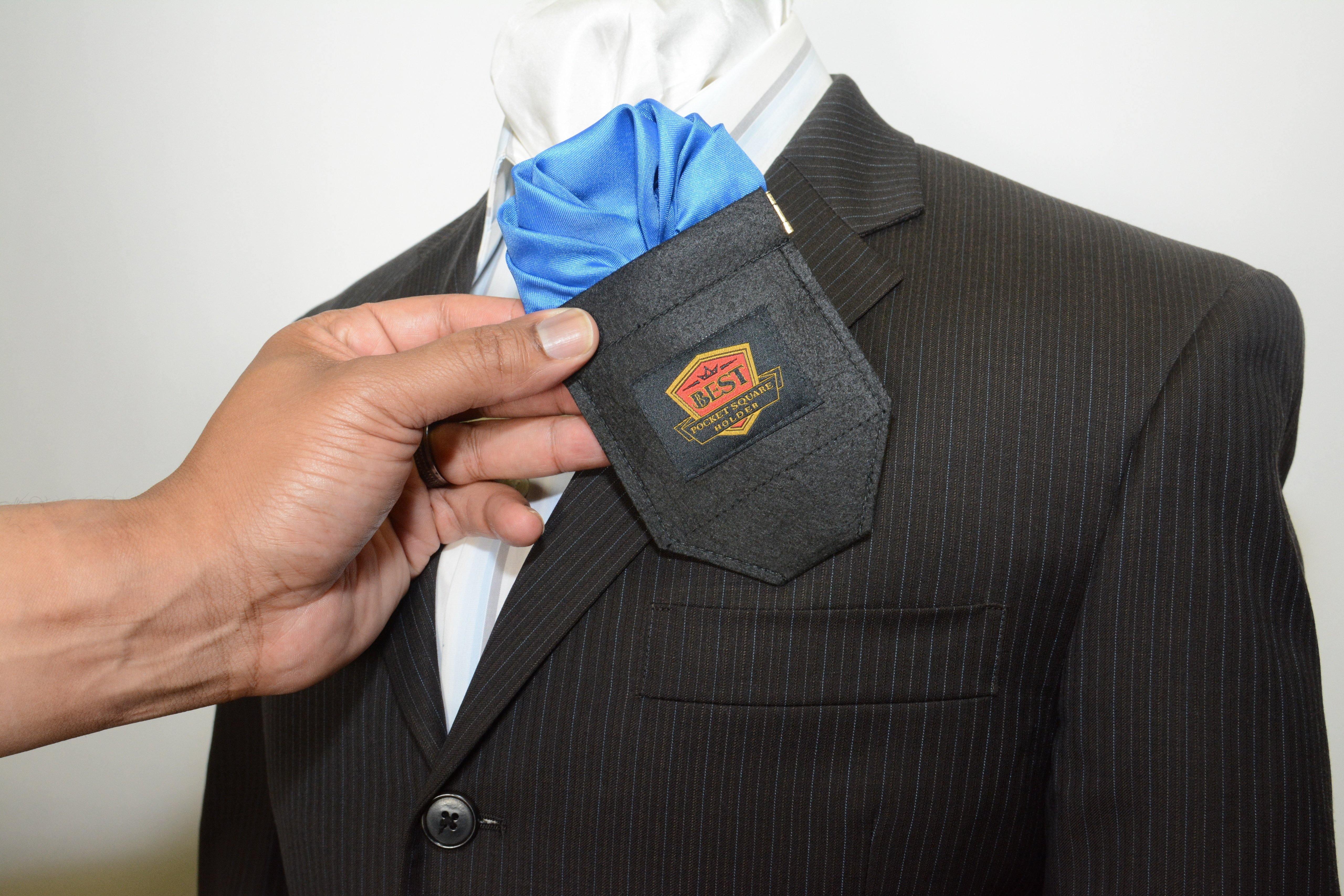 Premium Pocket Square Holder for Men - Elegant Silk Handkerchief Organizer | Perfect for Weddings, Business Meetings & Formal Events