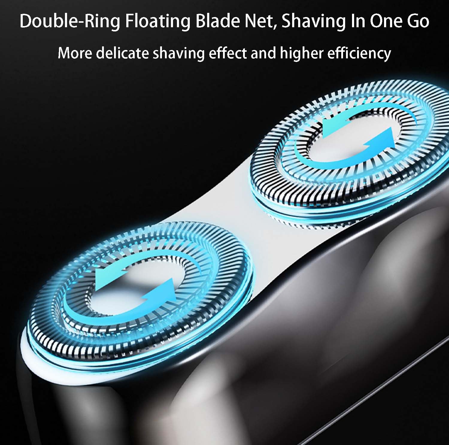 Mini Dual-Head Electric Shaver for Men - USB Rechargeable, Waterproof & Washable Compact Travel Shaver - Portable Beard Trimmer for Home, Office & Gym Use (Orange)